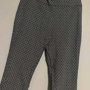 Roz & Ali Black and White Patterned Pants